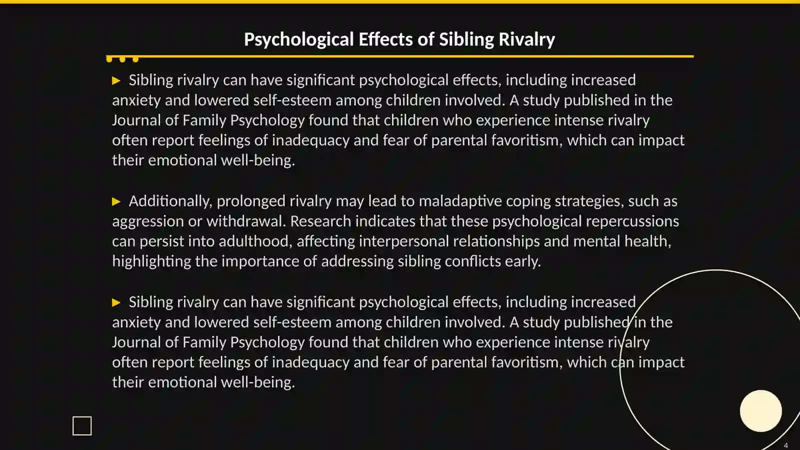 Sibling rivalry 4