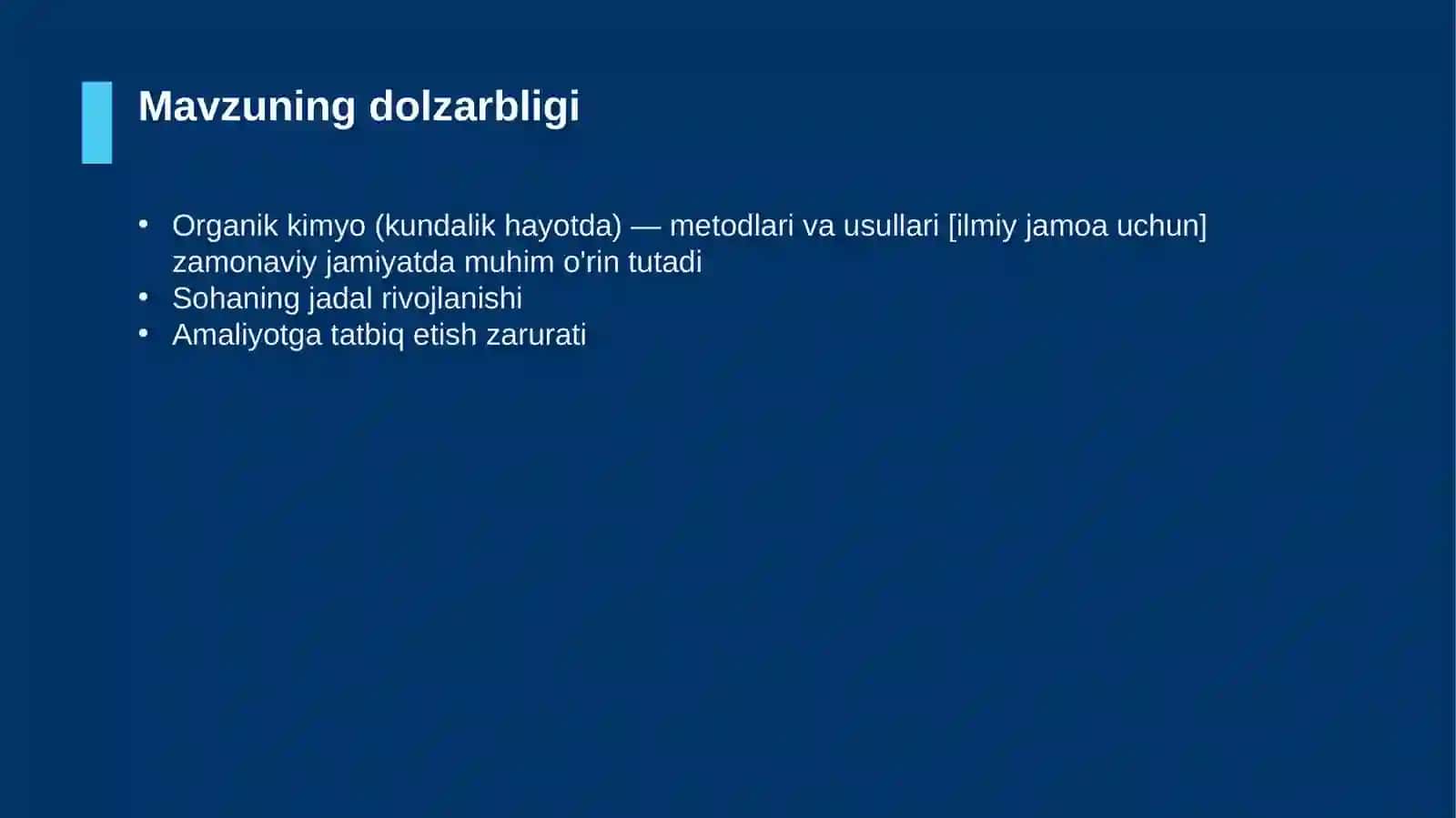 Organik kimyo (kundalik hayotda) — metodlari va usullari [ilmiy jamoa uchun] 4