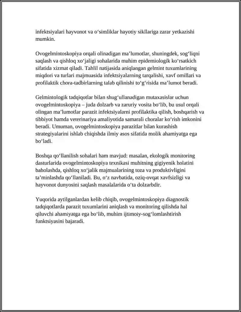 OVOGELMINTOSKOPIYA USULLARI DEGILMINTATSIYA 4