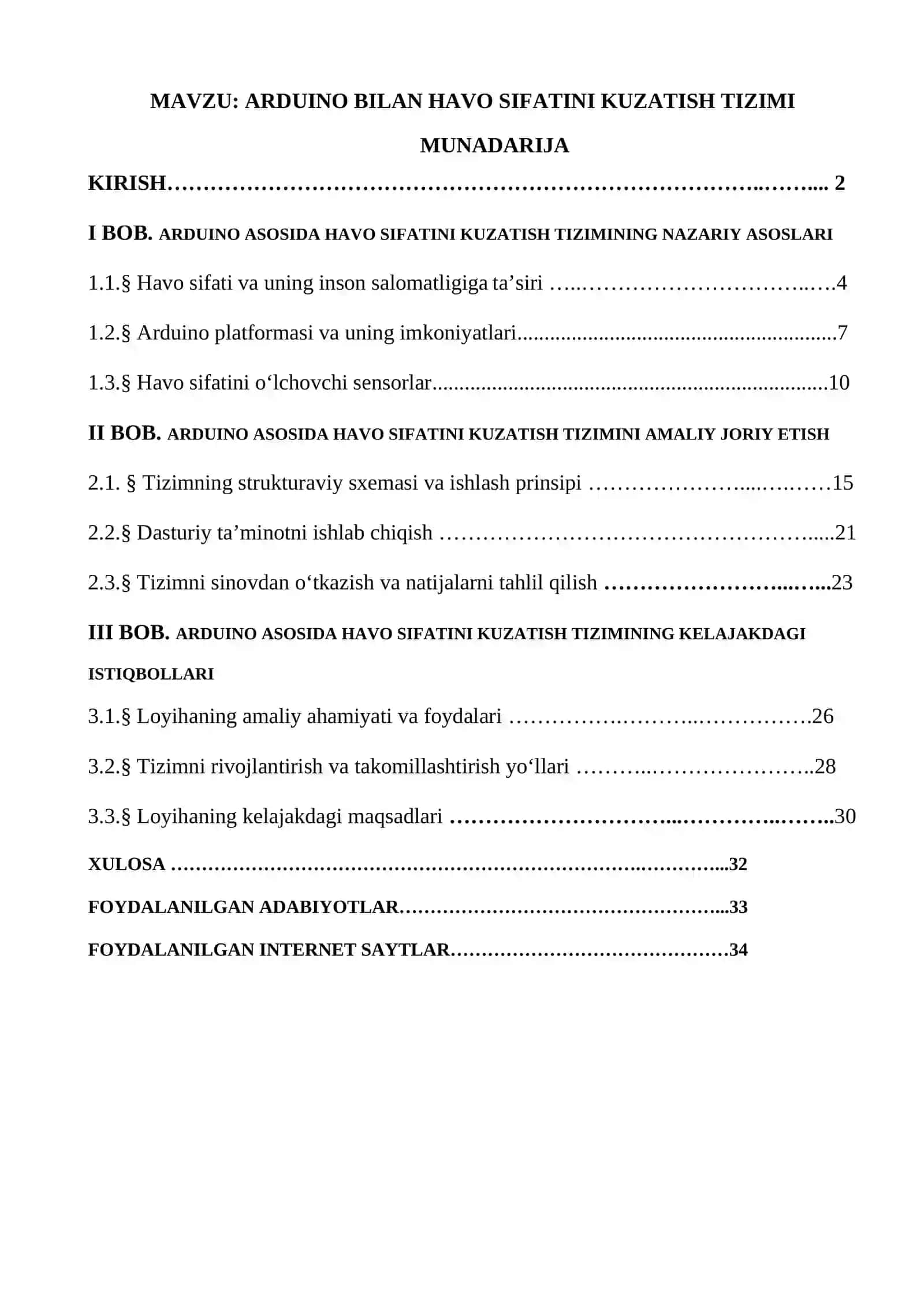 Arduino bilan havo sifatini kuzatish tizimi 4