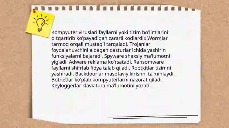 Antivirus dasturlarining ishlash prinsipi va turlari 4