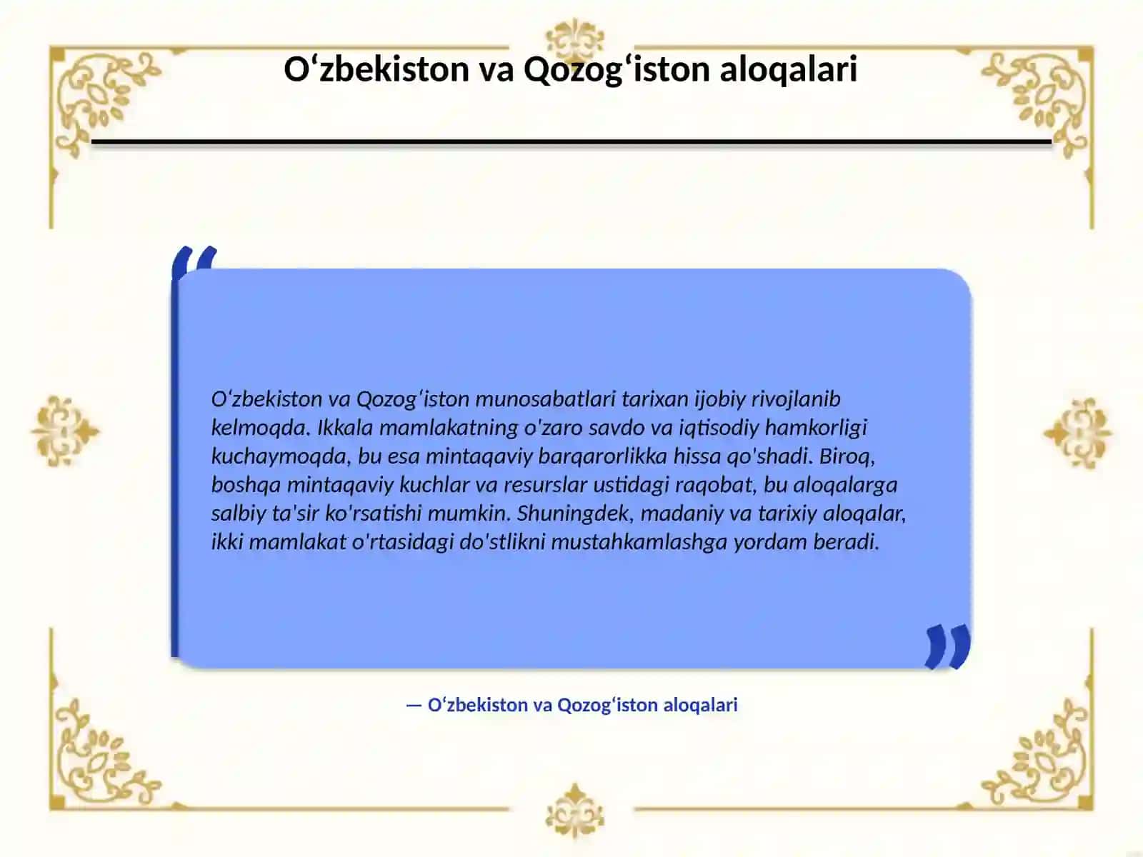 Markaziy Osiyo tarixi va mojarolar 4