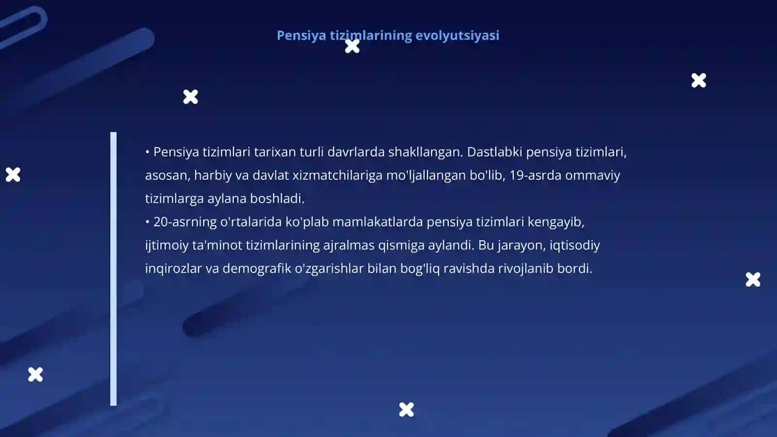 Pensiya ta'minotining shakllanish va rivojlanish tarixi 4
