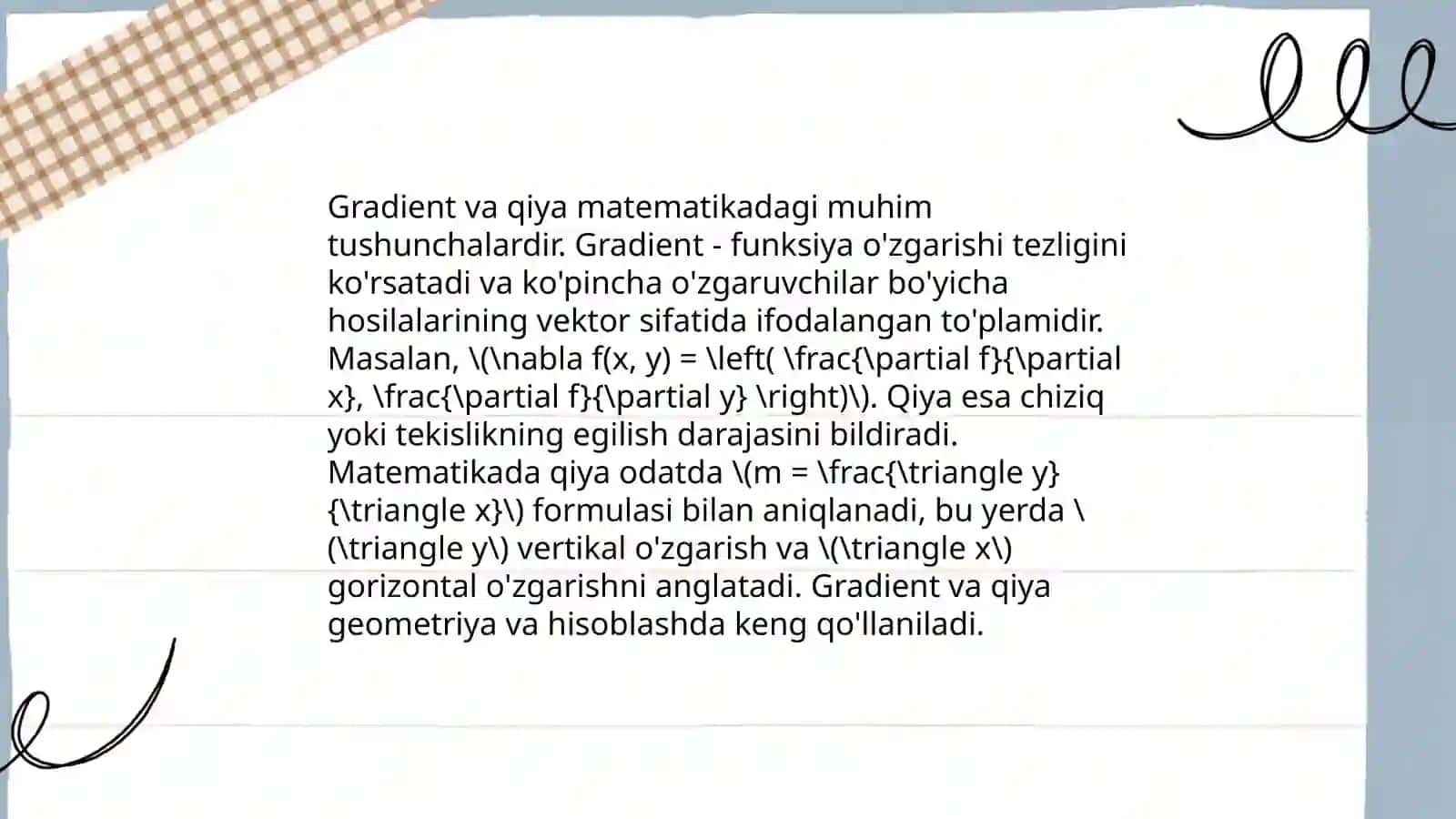 Koʻp oʻzgaruvchili funksiyalar nazariyasi 4