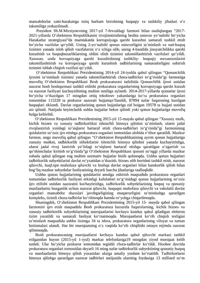 O‘zbekistonning korrupsiyaga qarshi kurash siyosati 4