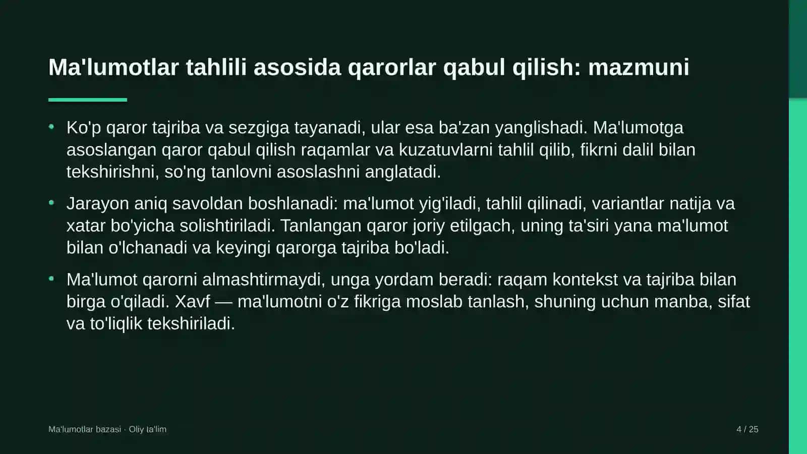 Bog'dorchilikda ma'lumotlar tahlili asosida qarorlar qabul qilish 4