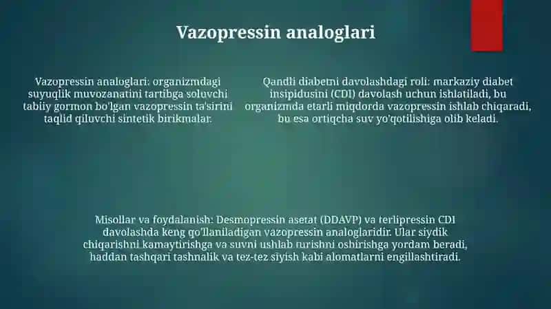 Qandsiz Diabetni Davolashda Ishlatiladigan Dori Vositalar 4