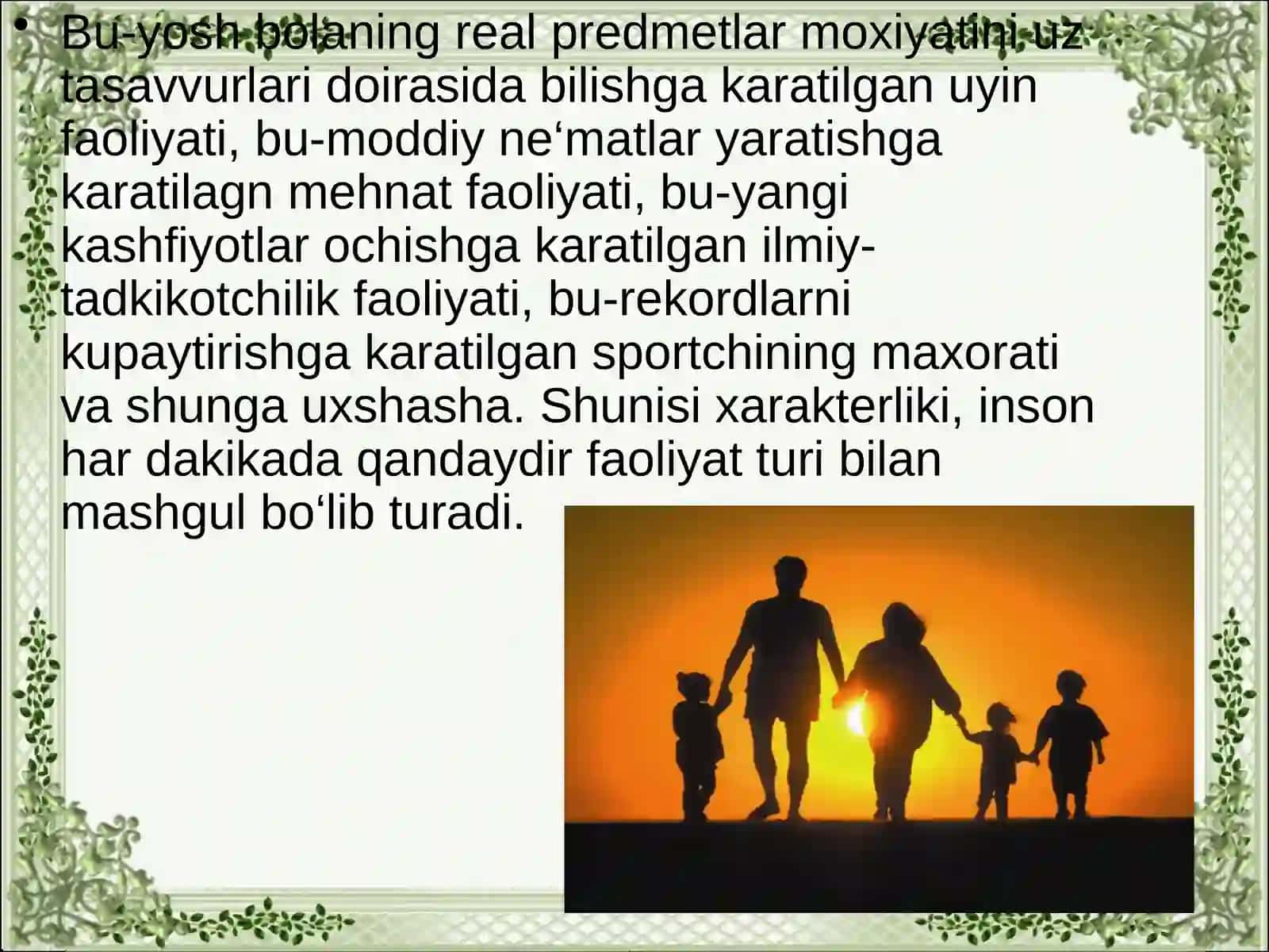 FAOLIYAT TUZILISHI PSIXOLOGIK XUSUSIYATLARINI TATQIQ ETISH 4