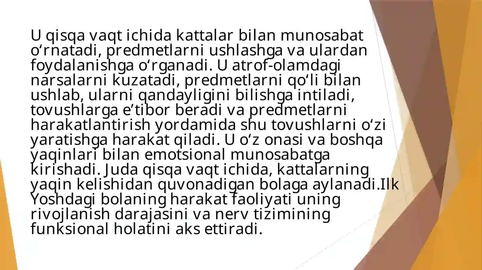 Go‘daklik davrida psixik rivojlanishda kattalar bilan emotsional muloqotning ahamiyati 4