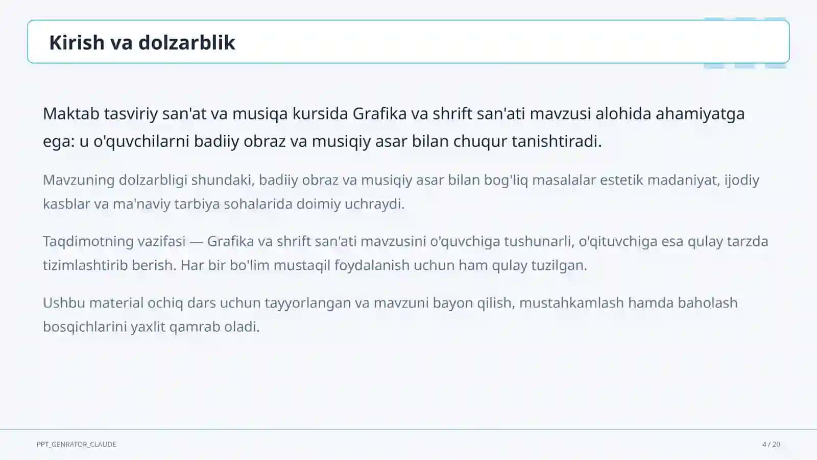 Grafika va shrift san'ati (6-sinf) 4