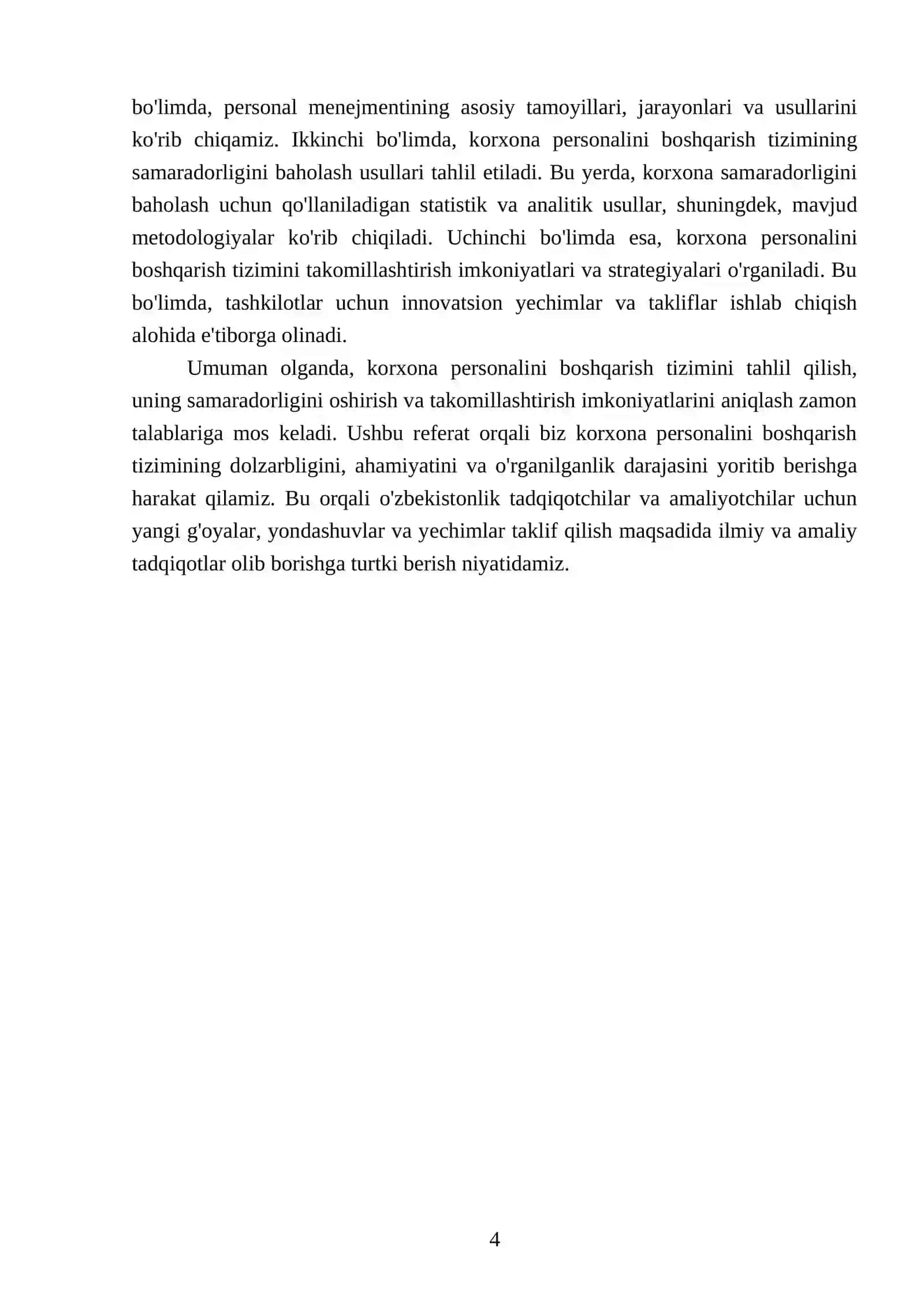 Korxona personalini boshqarish tizimini tahlili 4