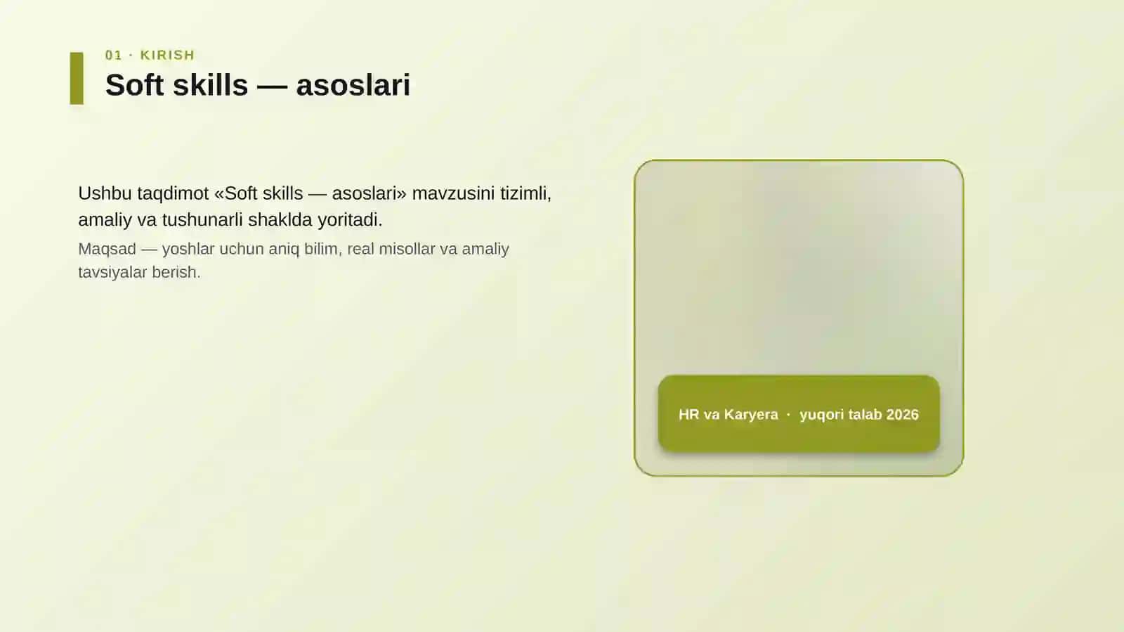 Soft skills — asoslari 4