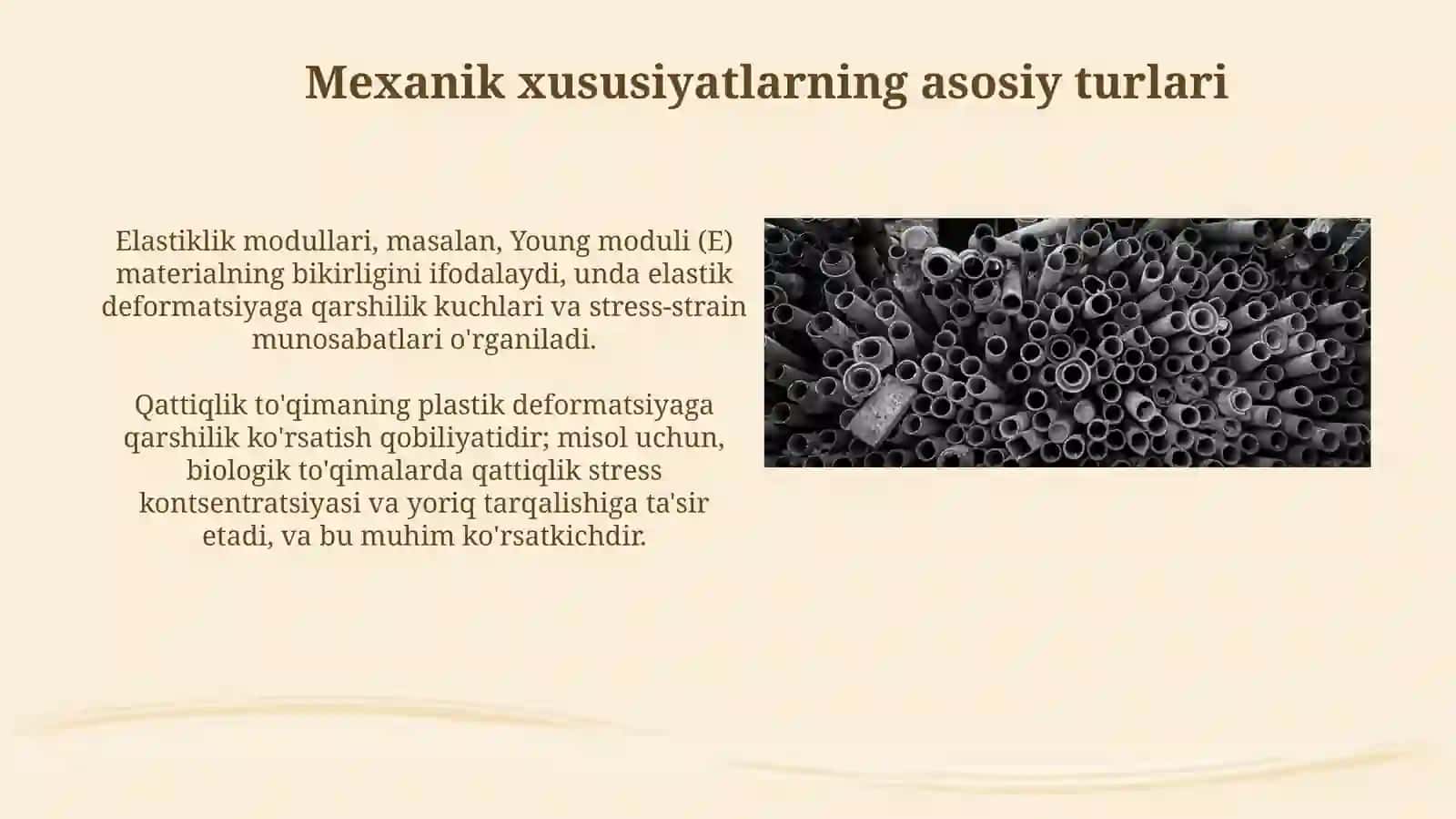 Qattiq jismlar biologik toʻqimalarni mexanik xossalari 4