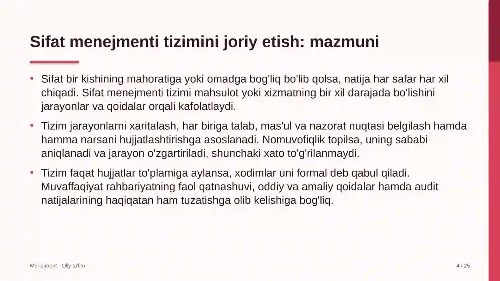 xo'jalik mollari do'konlarida sifat menejmenti tizimini joriy etish 1504 4