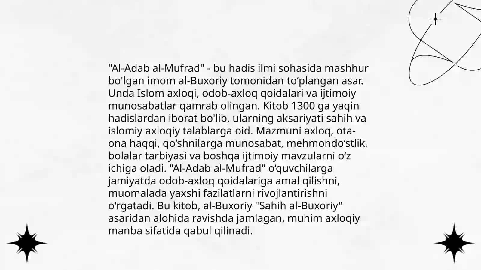 Al-Adab al-Mufrad 4