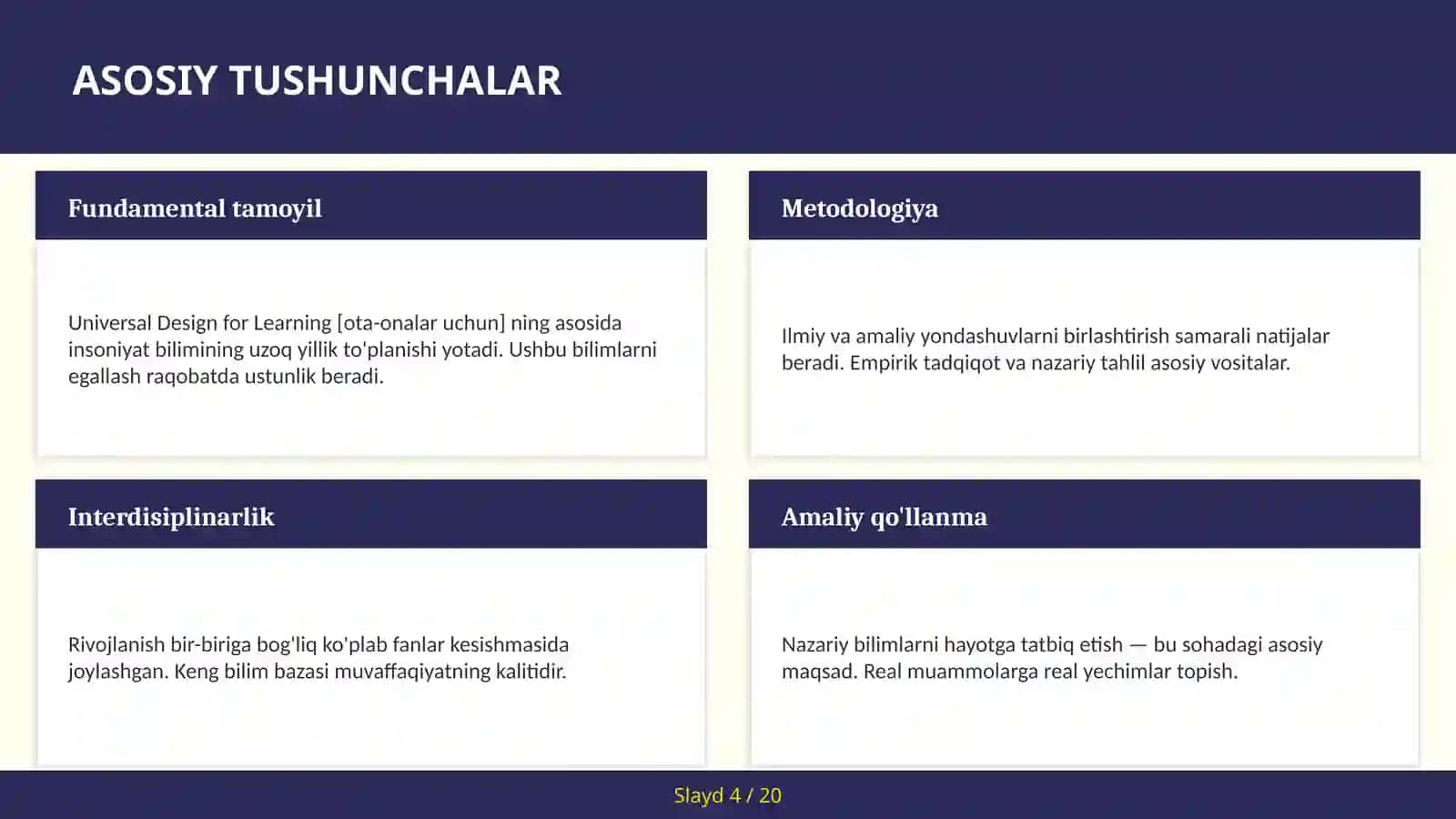 Universal Design for Learning [OTA-ONALAR UCHUN] 4
