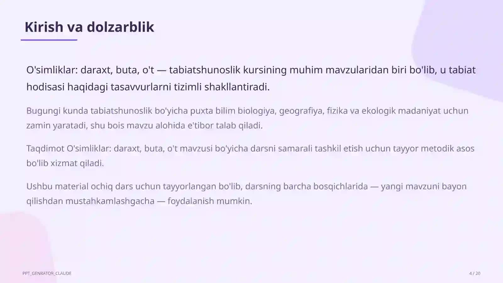 Tabiatshunoslik 4