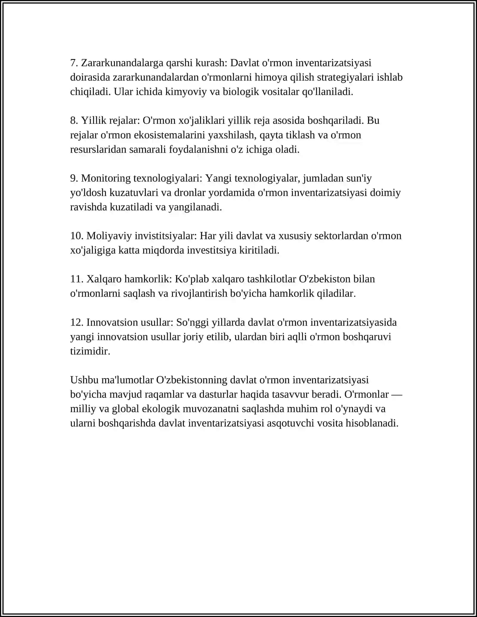 DAVLAT OʻRMON KADASTRI YURITISH TARTIBI 4