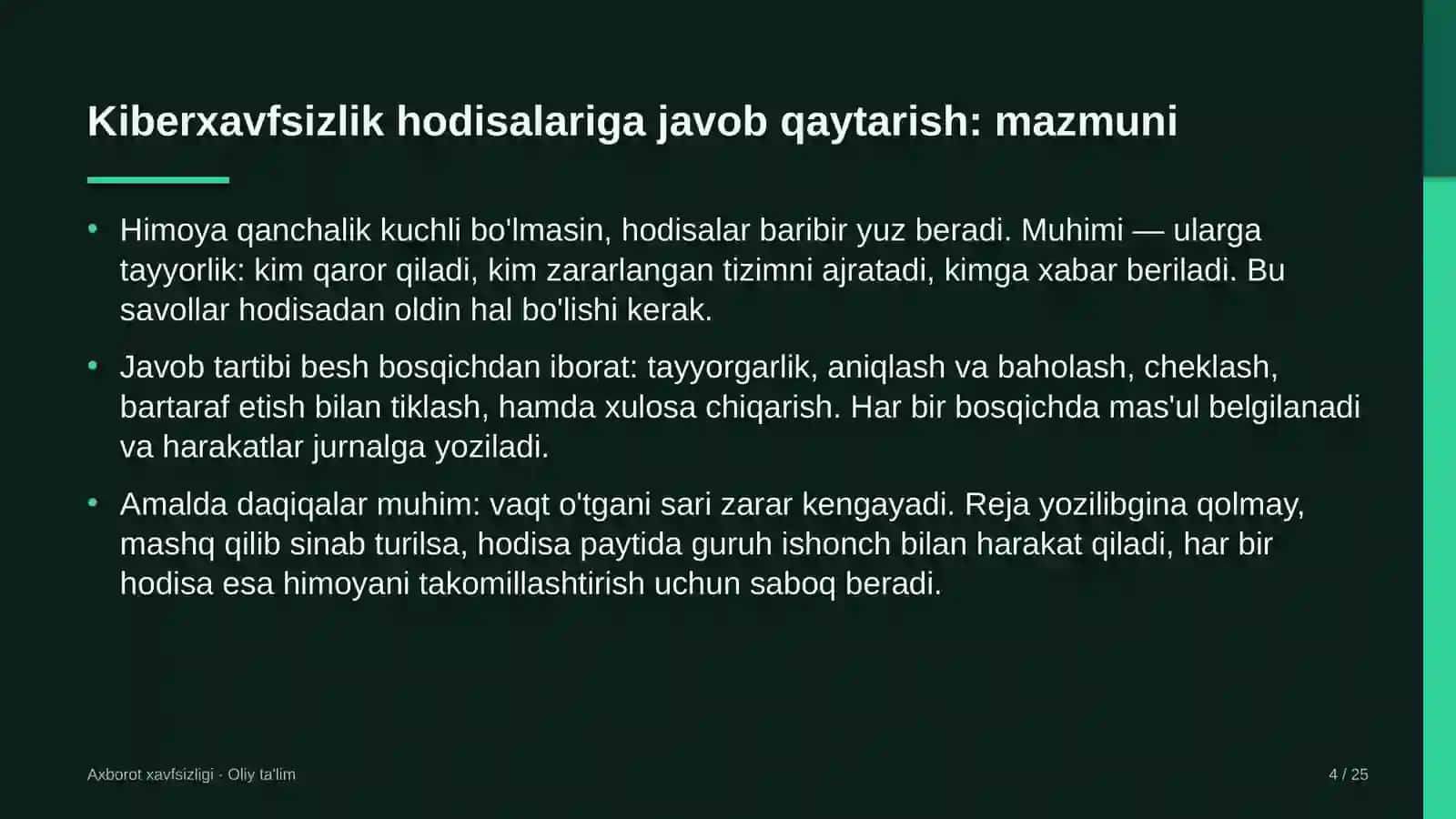 developerlik kompaniyalarida kiberxavfsizlik hodisalariga javob qaytarish 6682 4