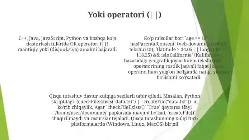 Shart operatori 4
