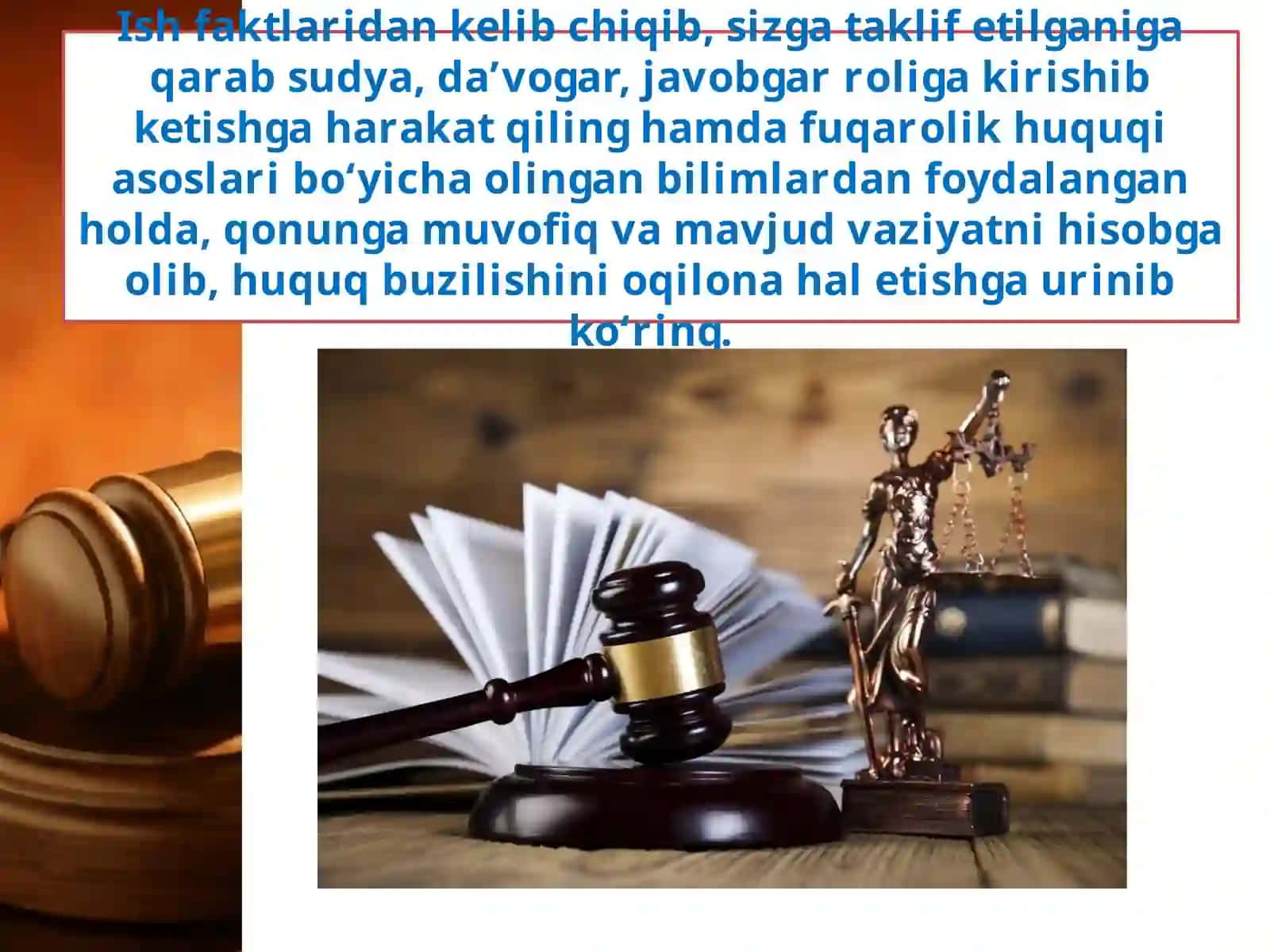 Fuqarolik ishining sudda ko‘rib chiqilishi bosqichlari 4