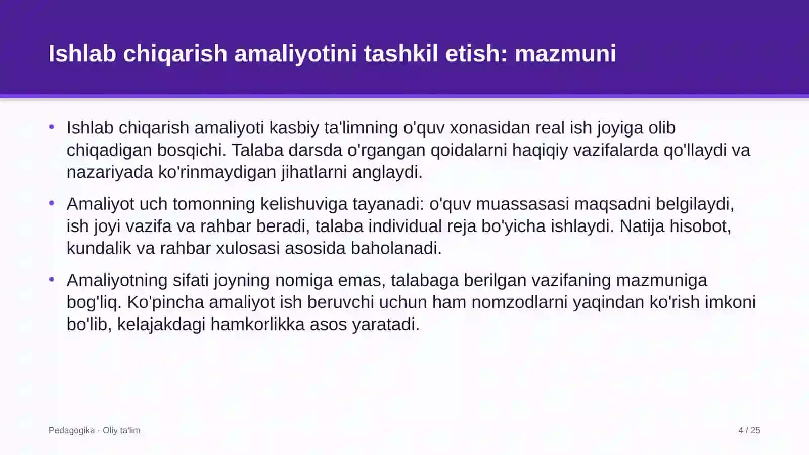 Xususiy banklarda ishlab chiqarish amaliyotini tashkil etish 4