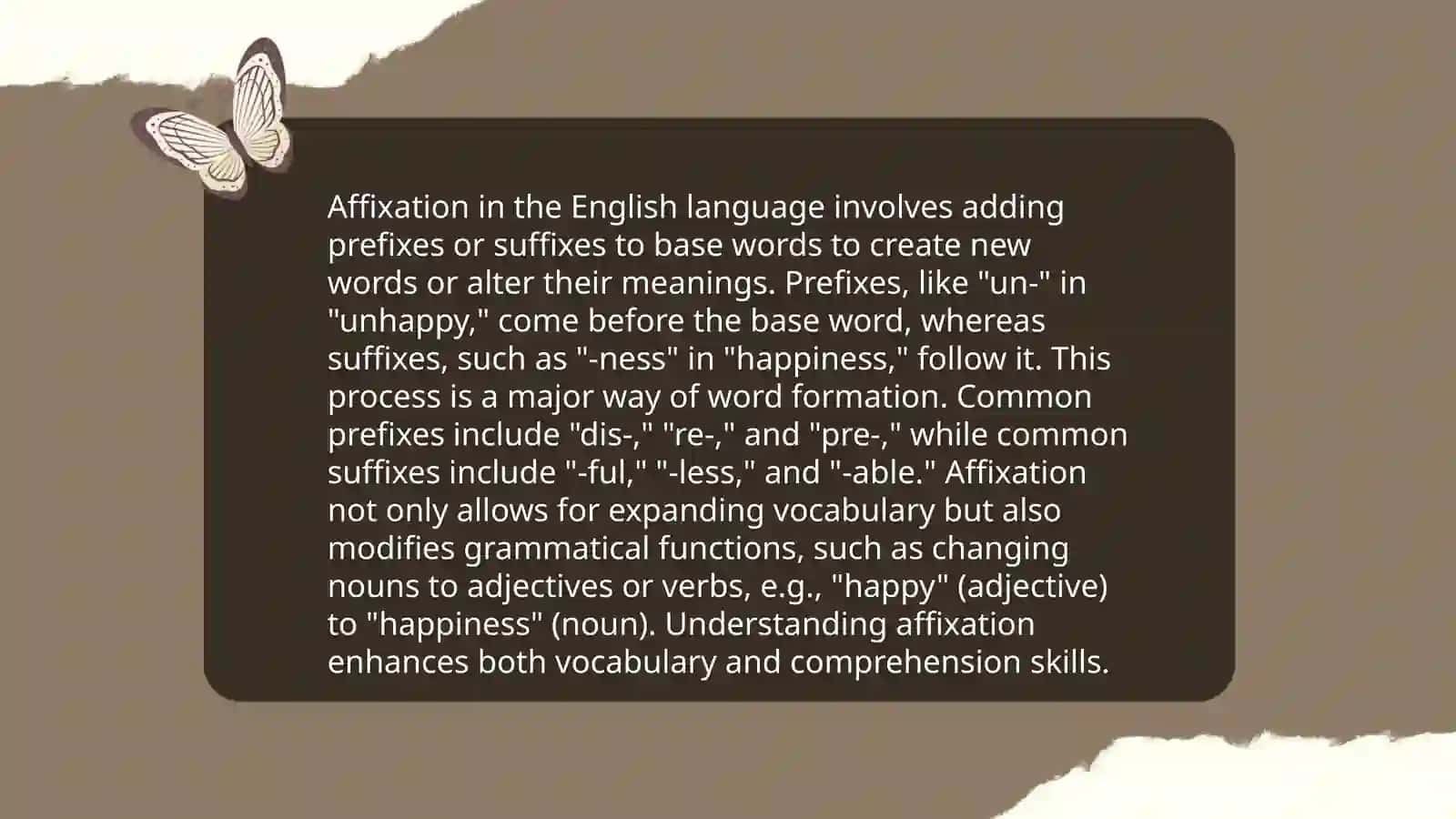 Word Formation (WF) in Modern 4