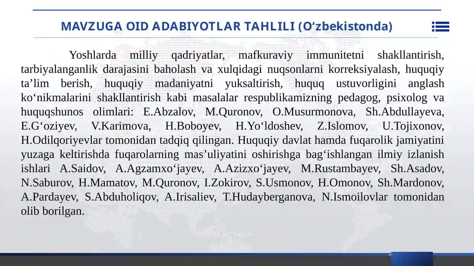 ʼʼO‘QUVCHILAR O‘RTASIDA HUQUQBUZARLIKLARNI KAMAYTIRISH 4