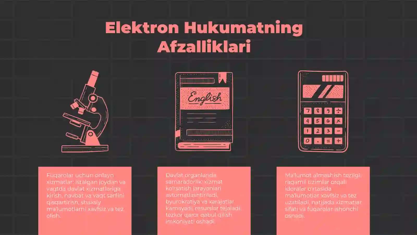 Elektron Hukumat: Asosiy Tamoyillar 4