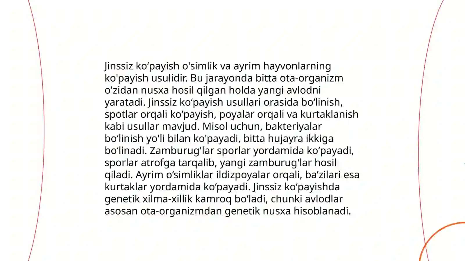 Jinsiy va jinssiz koʻpayish morfologiyasi 4