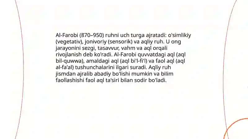 Al-Kindi va uning psixologik masalalarga qo'shgan falsafiy hissasi 4