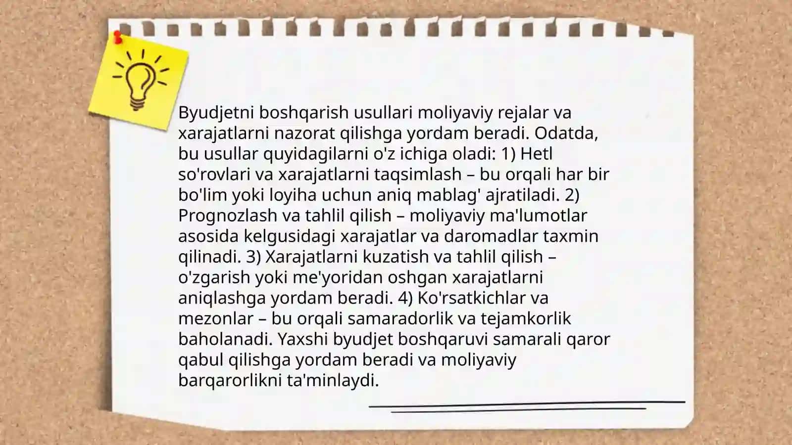 Oqilona xarajatlar strategiyasi 4