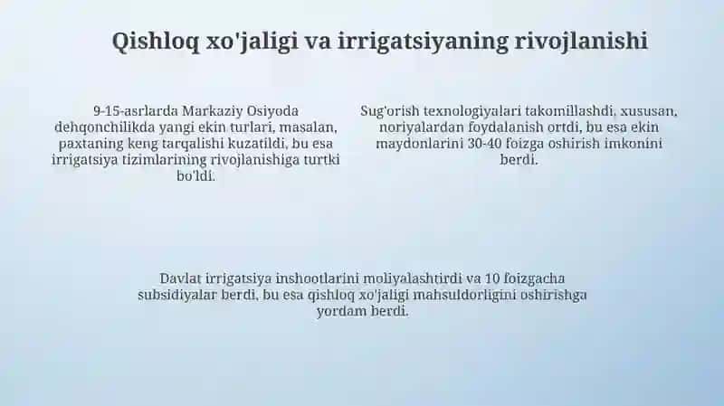 9-15 asrlarda o’rta osiyodagi iqtisodiy filrlar 4
