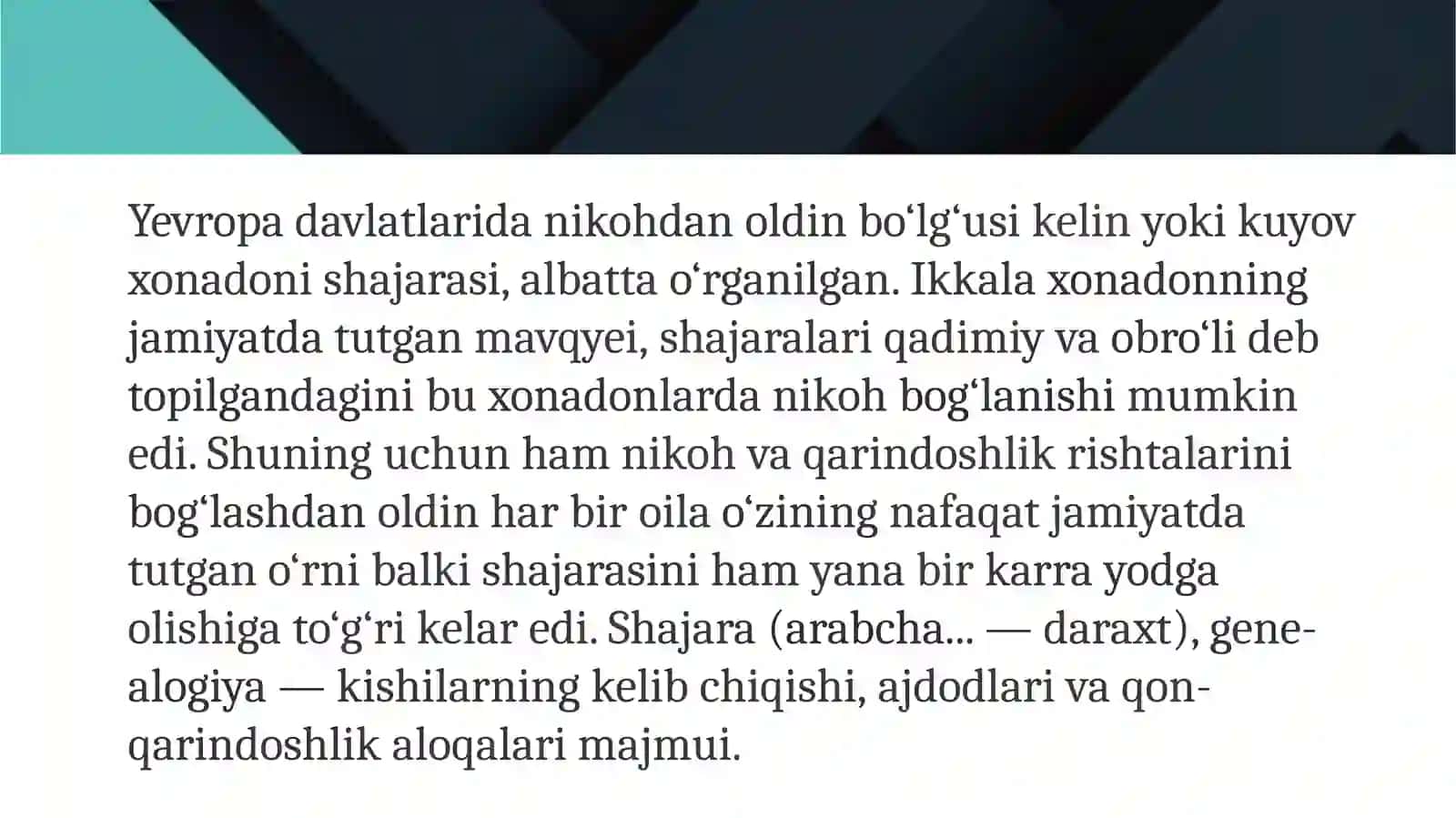 Genealogiya 4