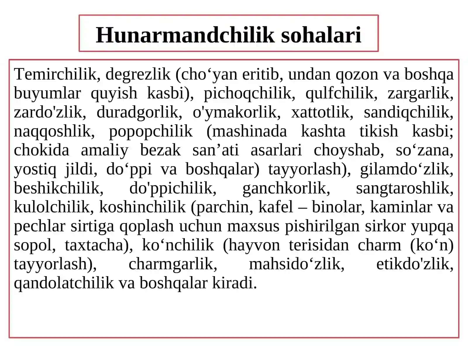 MA’RUZA:XALQ PEDAGOGIKASIDA XALQ AMALIY SAN’ATI VA HUNARMANDCHILIGI 4