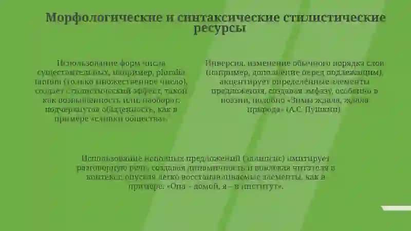 Стилистические ресурсы языка 4