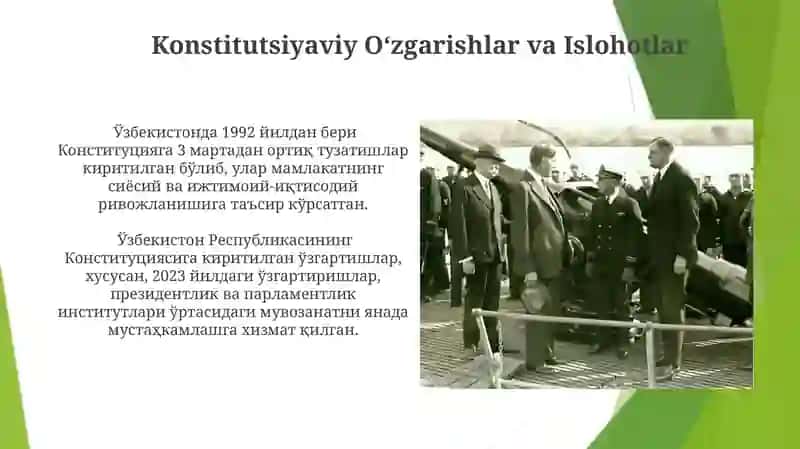 Konstitutsiyada jahon konstitutsiyaviy rivojlanish tajribalari 4