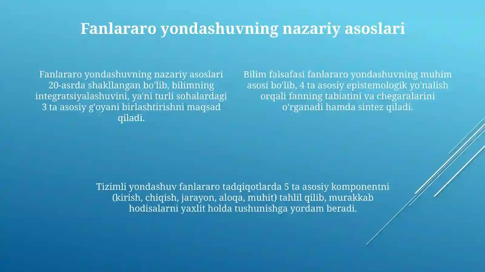 Oraliq tur va janrdan tashqari shakllar 4
