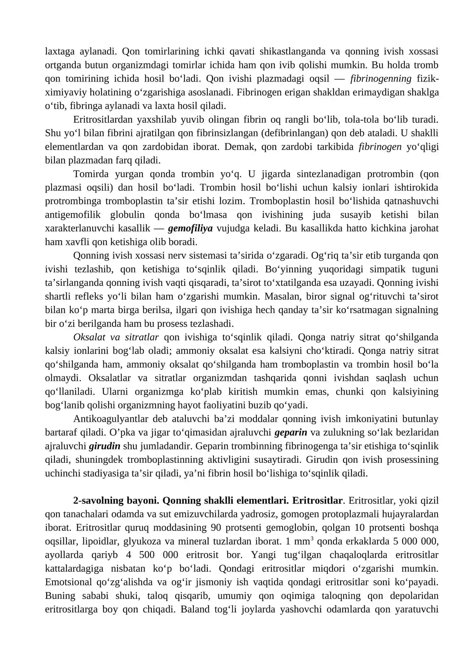QON FIZIOLOGIYASI 4