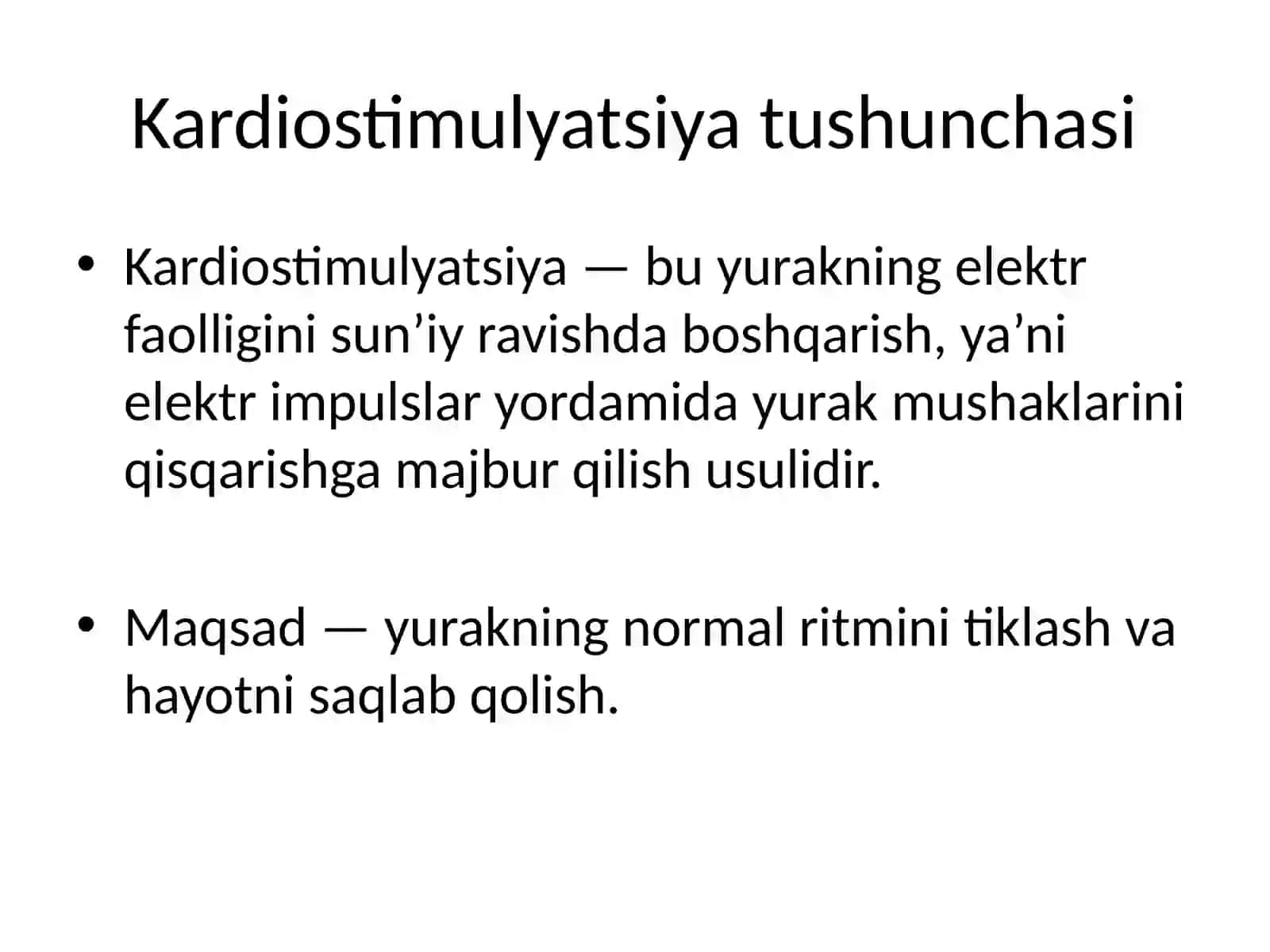 KARDIOSTIMULYATSIYA: TUSHUNCHASI VA USULLARI 4