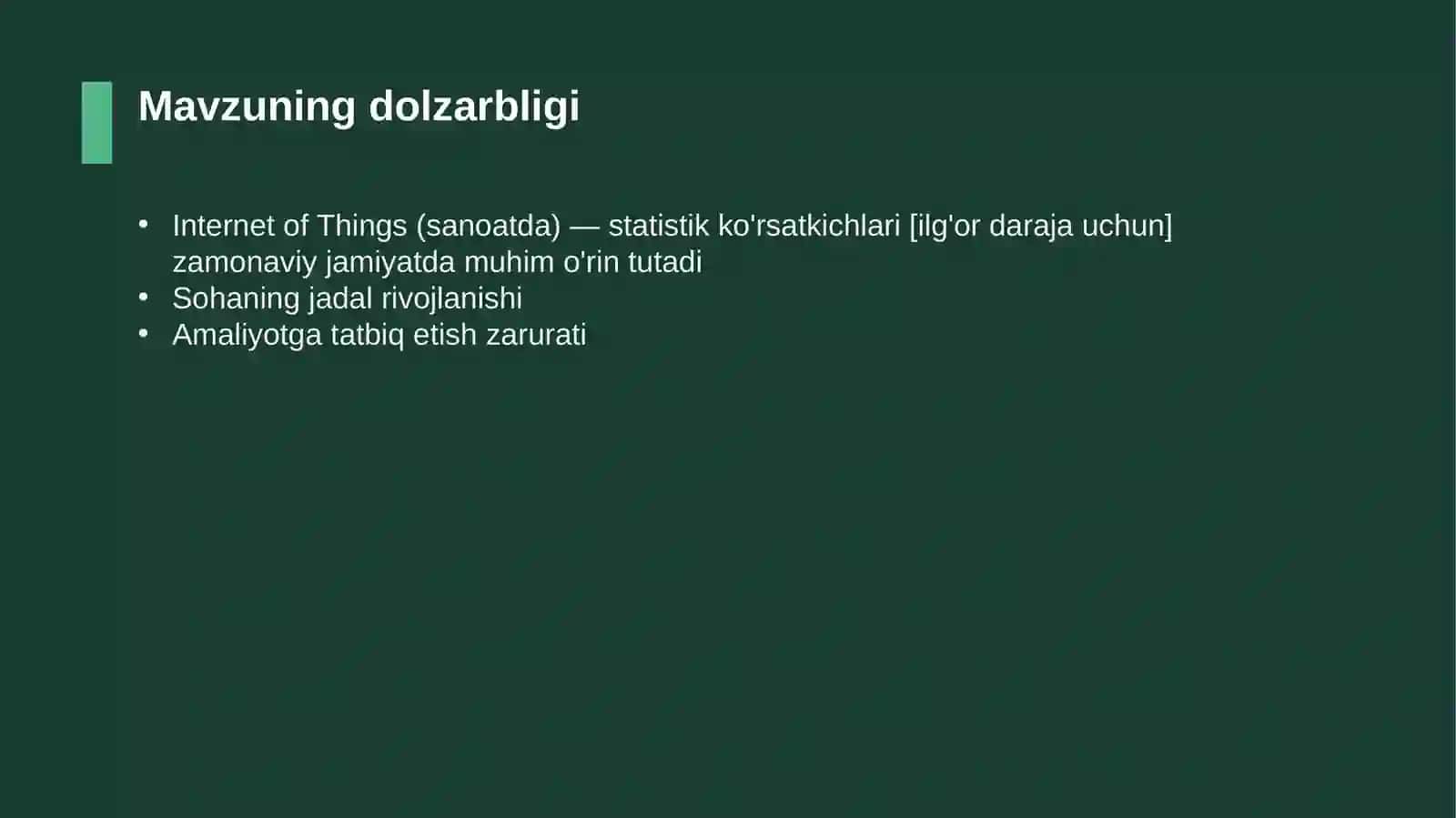Internet of Things (sanoatda) — statistik ko'rsatkichlari [ilg'or daraja uchun] 4