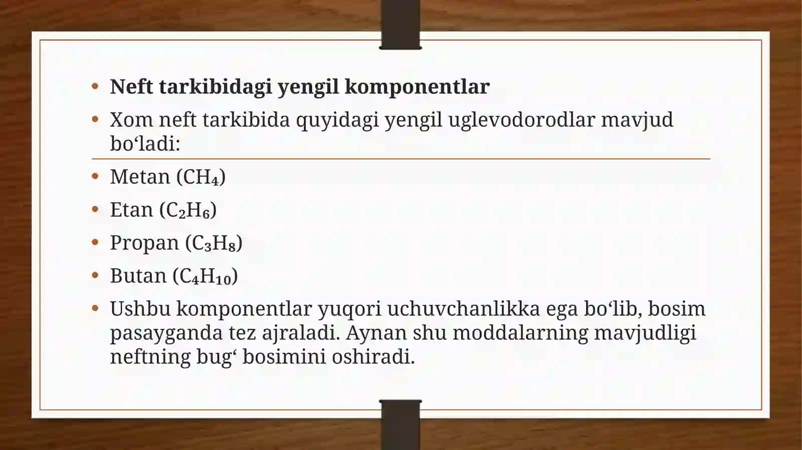 Neftni barqarorlashtirish usullari mavzusida tayyor taqdimot 4