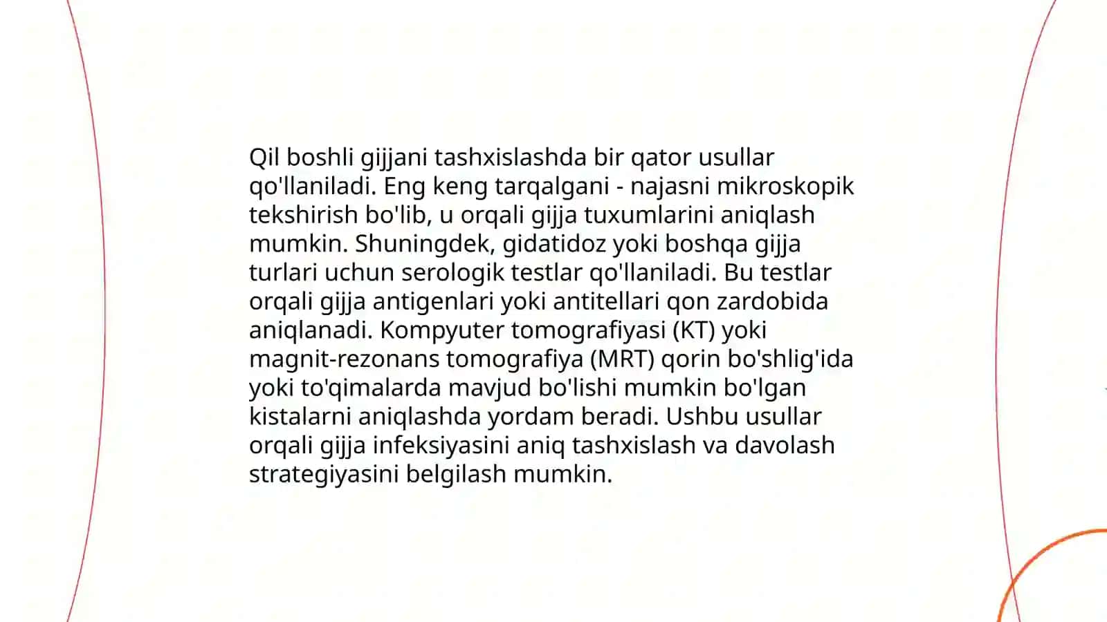 QIL BOSHLI GIJJA, TRIXINELLA,EGRI BOSHLI GIJJA RISHTA,STRONGILOIDLAR 4