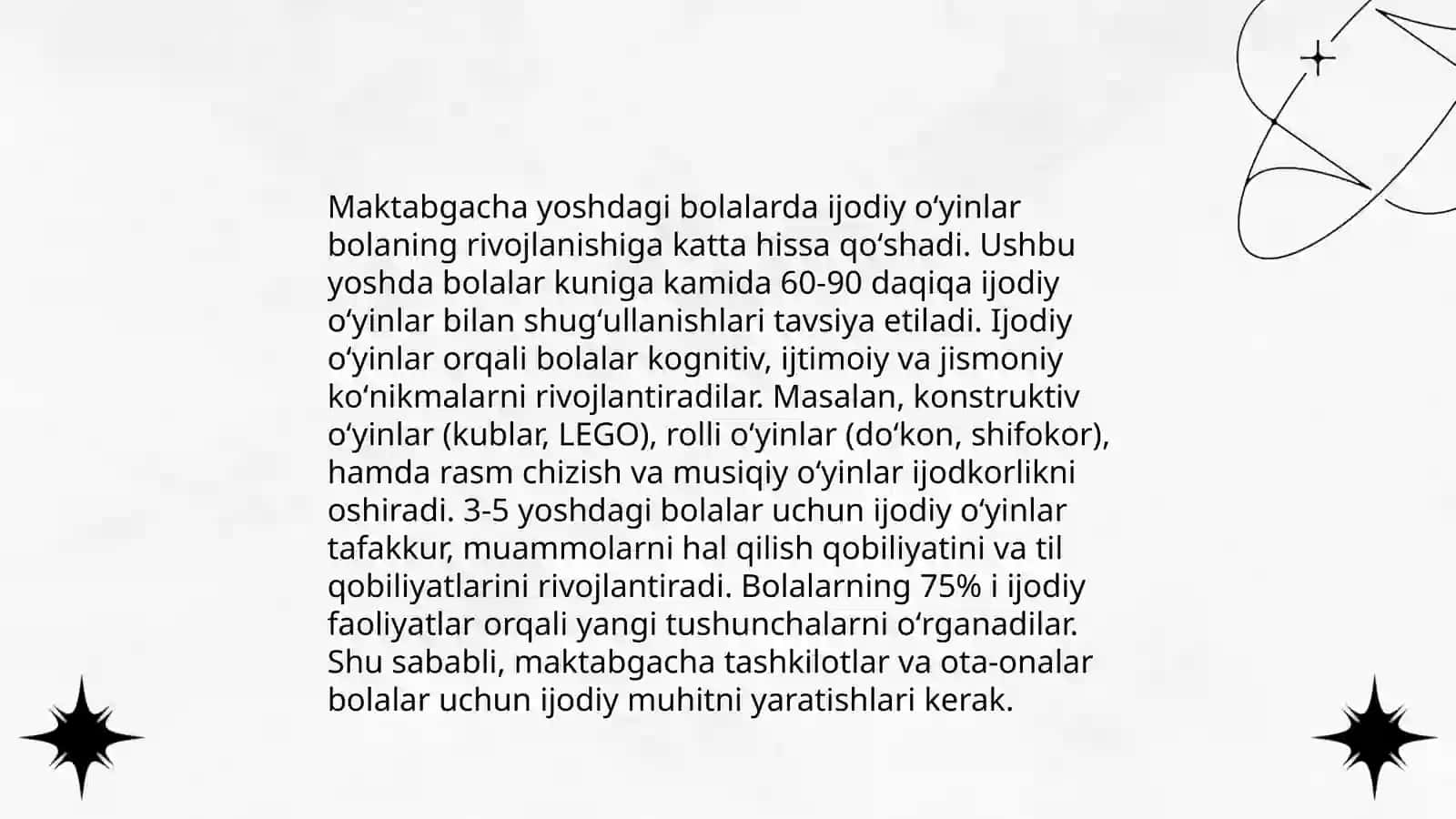 Oʻyin maktabgacha yoshdagi bolaning yetakchi faoliyati sifatida 4