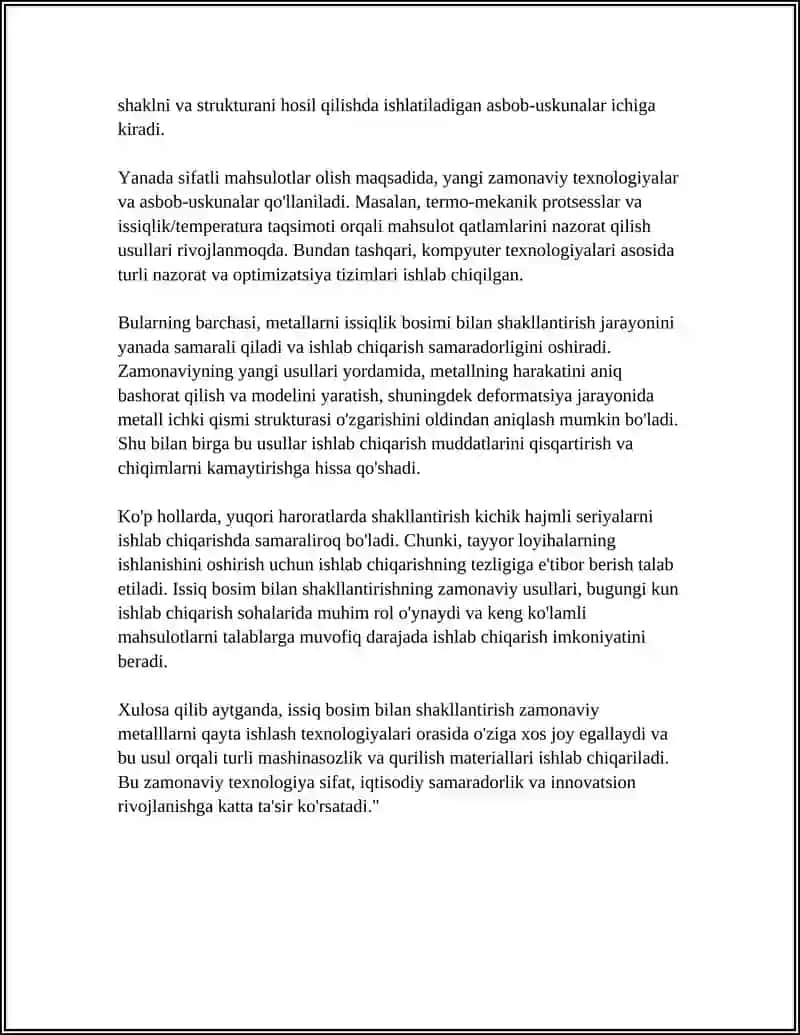 METALLAMI BOSIM BILAN ISHLASHNING ZAMONAVIY USULLARI 4
