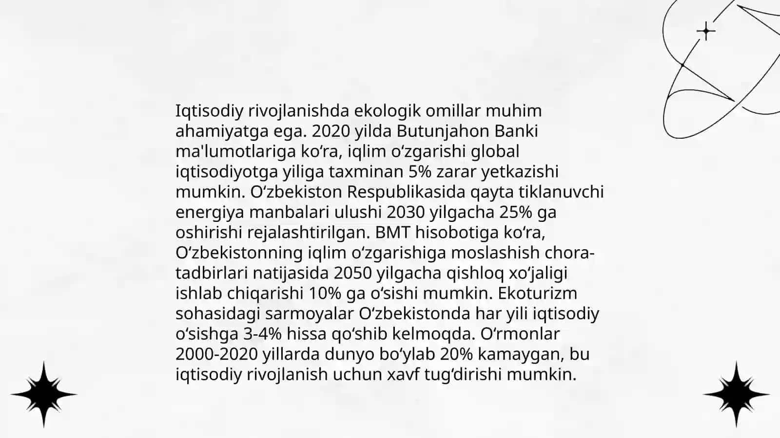 Barqaror iqtisodiy rivojlanish tushunchasi 4