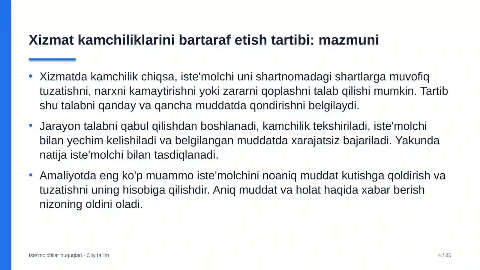 Axborot texnologiyalari sohasida xizmat ko'rsatishdagi kamchiliklarni bartaraf etish tartibi 4