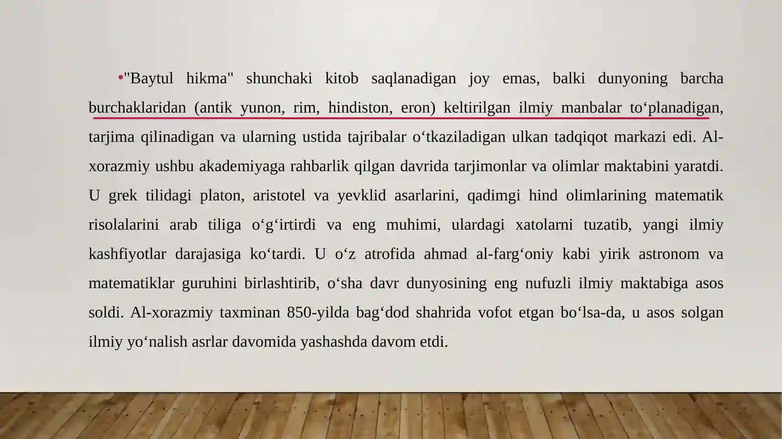 MUHAMMAD AL-XORAZMIYNING ILMIY MEROSI VA JAHON ANIQ FANLARI TARAQQIYOTIDAGI INQILOBIY KASHFIYOTLARI 4