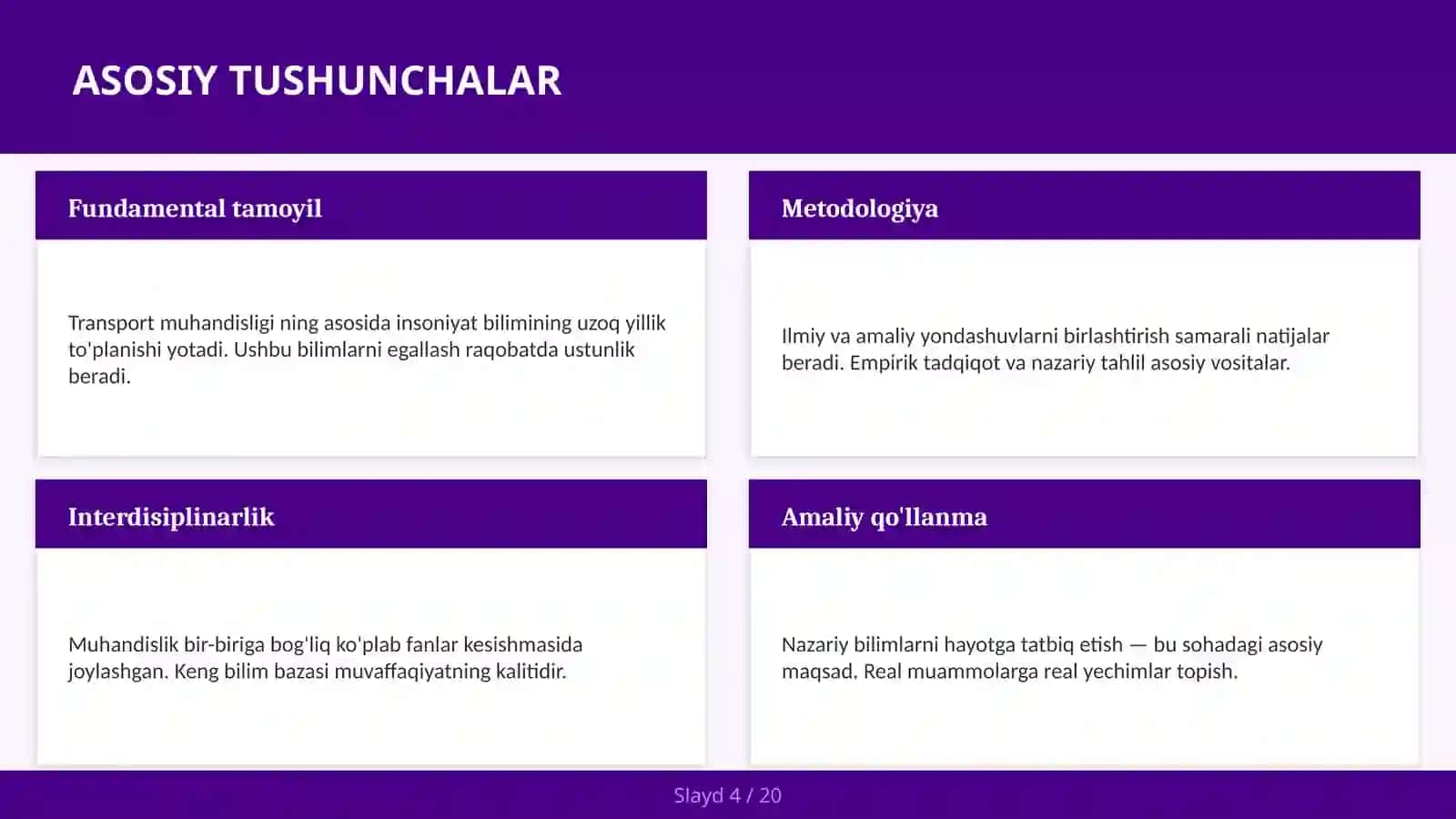 TRANSPORT MUHANDISLIGI 4
