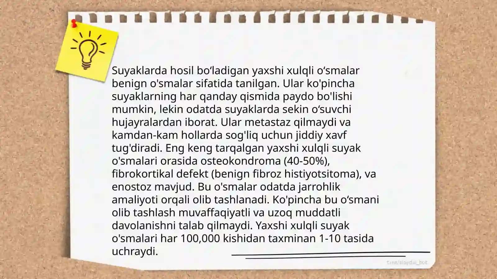 Suyaklardagi oʻsmalar 4